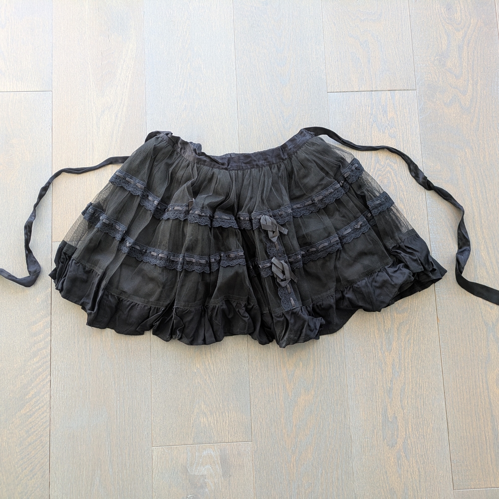 Funhouse NYC Tulle Skirt, Black, Size L (fits like a M), Goth